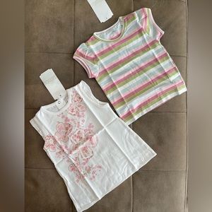 NWT Baby Girl’s 2 GIMOS Shirts Made in Argentina Size 18m